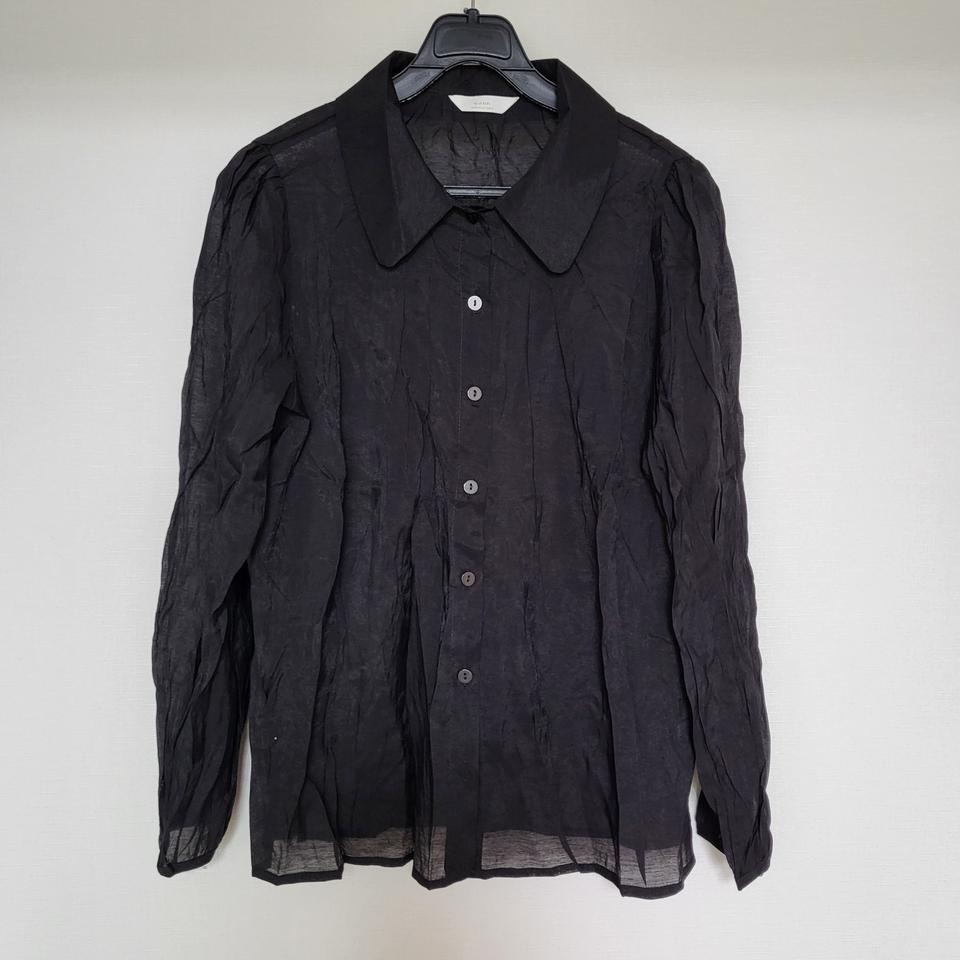 블랙 셔츠 블라우스