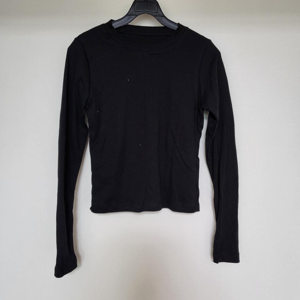 블랙 기본 긴팔