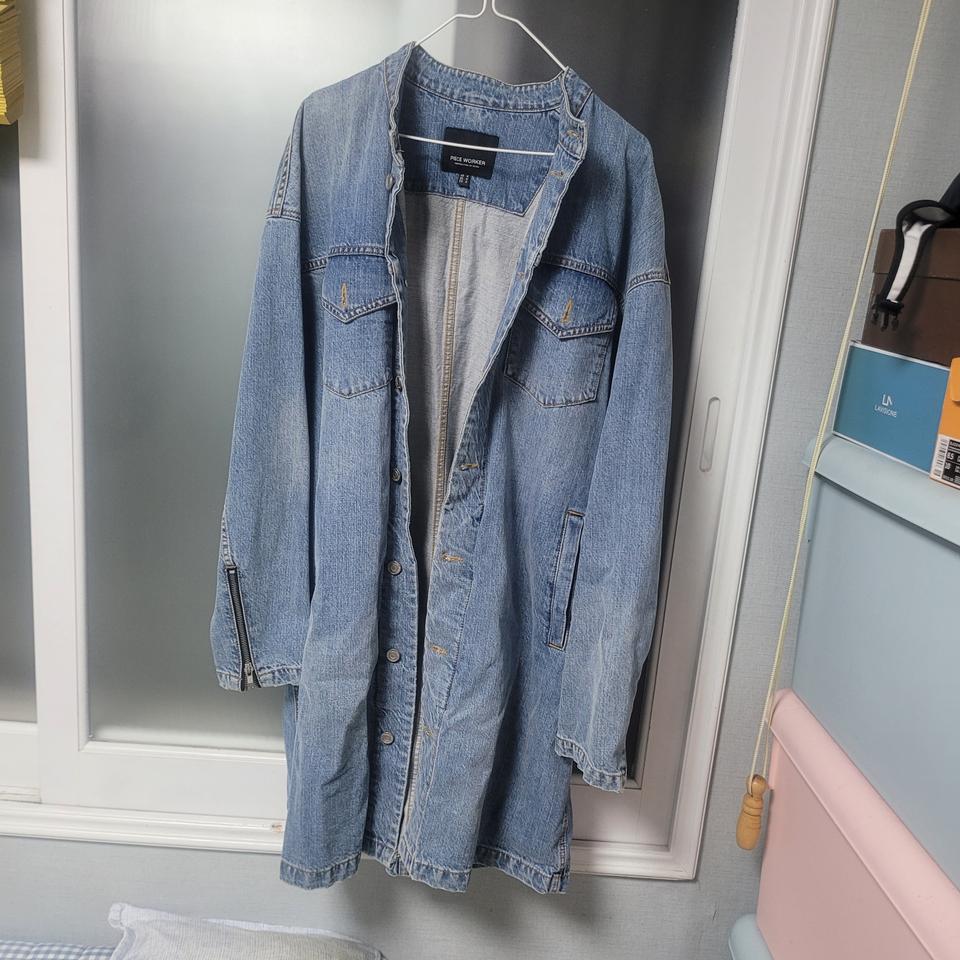 피스워커 데님코트 m(오버핏입니다 100~105)