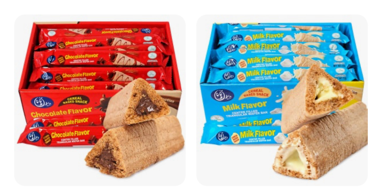 단백한 웨이퍼 과자 초코 밀크 2가지맛 혼합 1박스 30개