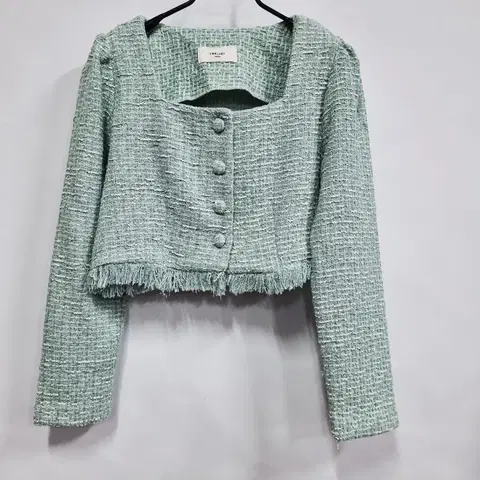 TWELVE 트위드 크롭 자켓 민트