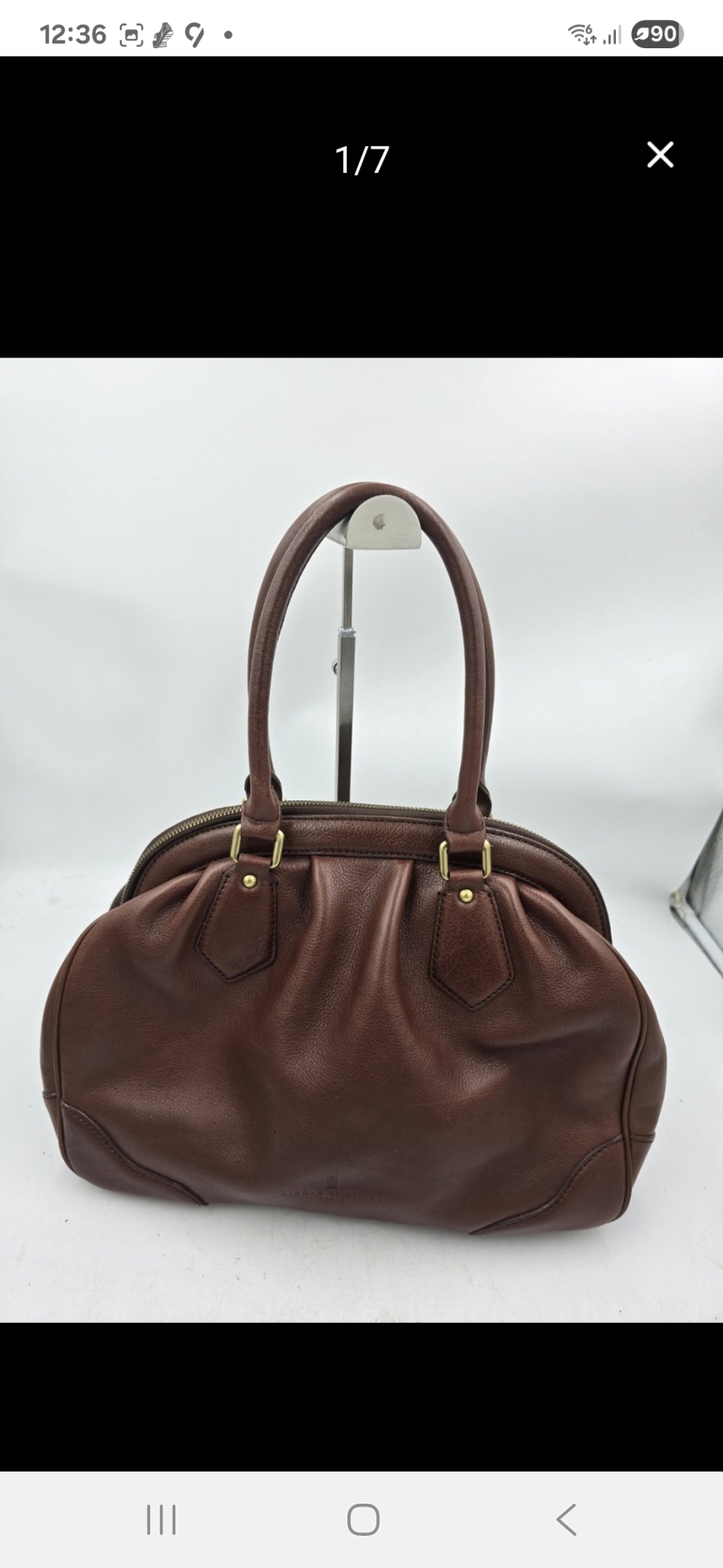 [니꼴생질러 천연가죽 토트백]