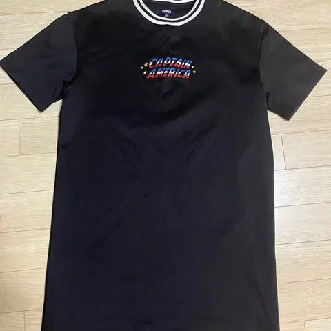 M) 스파오 정품 마블 루즈핏 반팔 롱티셔츠 원피스