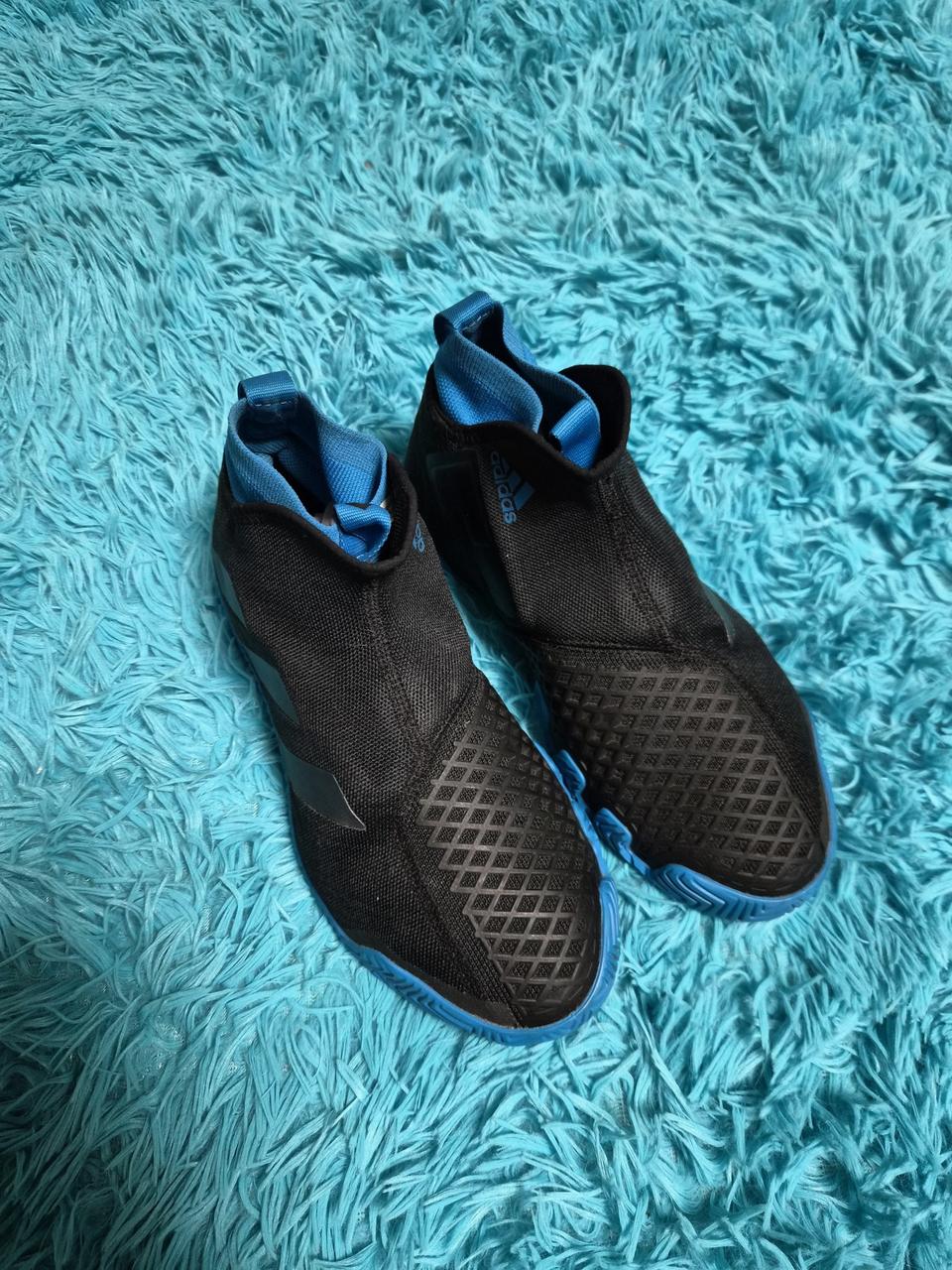 245) 아디다스 검정/파랑 복싱화 운동화