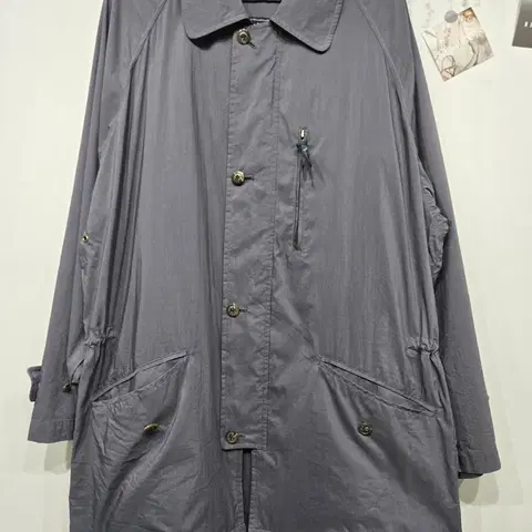 버버리 챠콜 그레이 롱 코트 점퍼