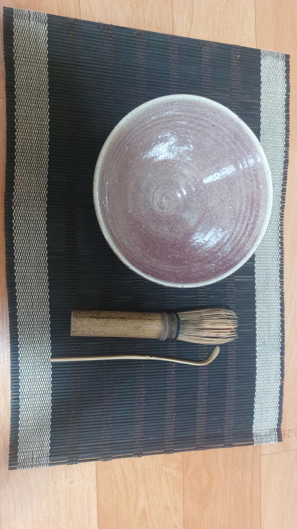 말차 다도세트. 다도 대나무발. 차판. 일괄