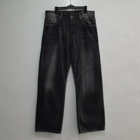 00s 리바이스 569 루즈 스트레이트 흑청 데님 팬츠 청바지 32-33