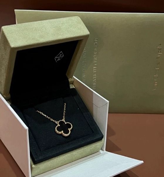 반클리프 오닉스 목걸이 빈티지