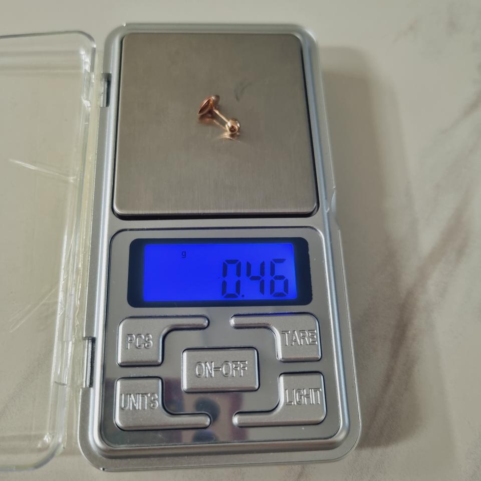 14k레드 에폭시 하트 피어싱