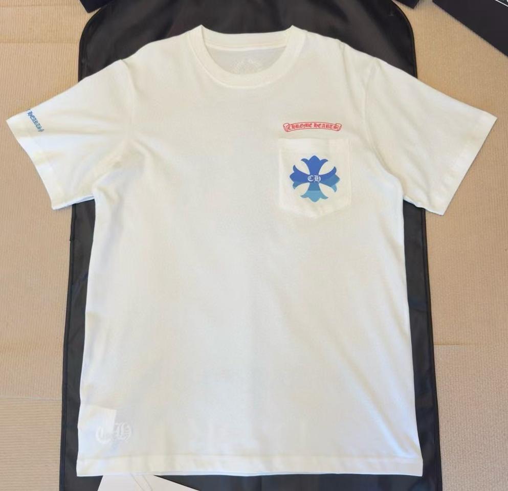 크롬하츠반팔 티셔 츠 화이트