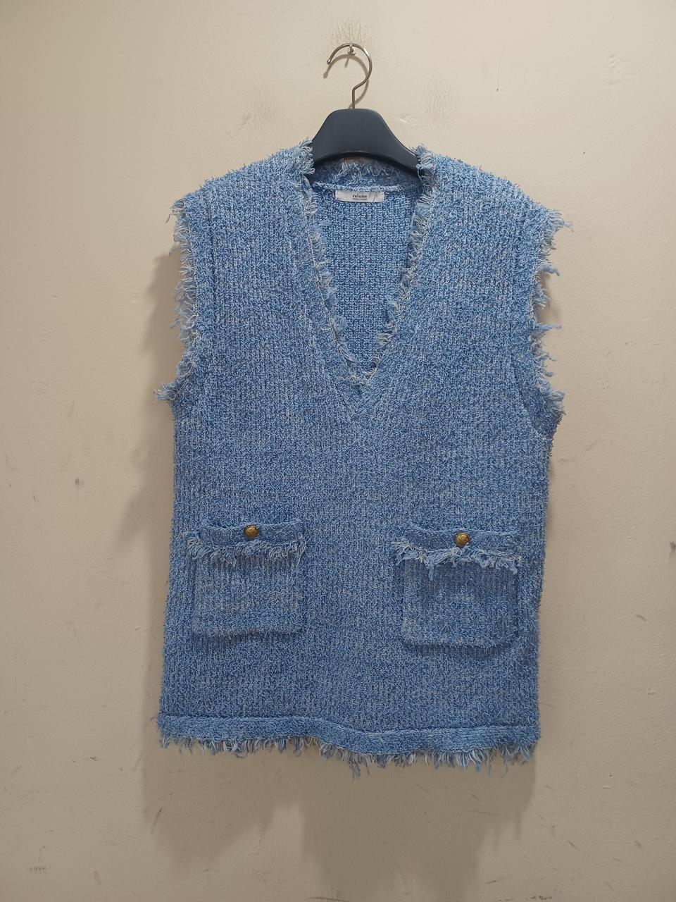 relume 저널 스탠다드 파란색 트위드 원피스