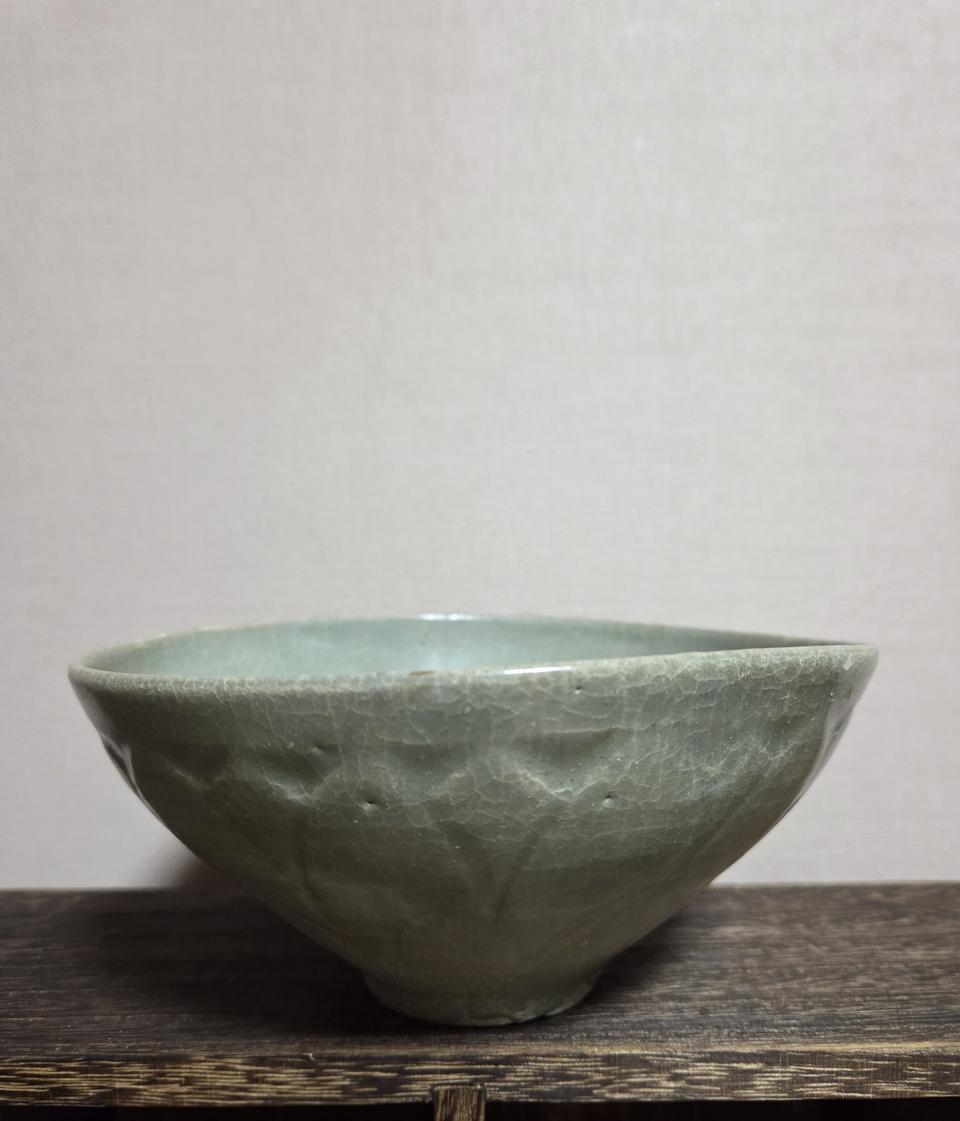 고미술품 고려시대 전기 고려청자 연판문 다완