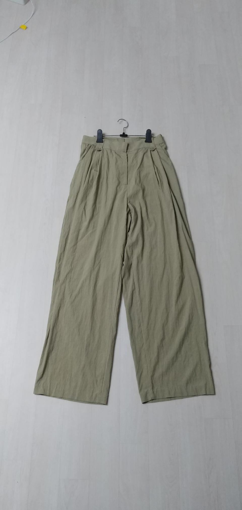 와이드핀턱바지