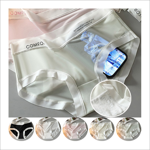 레안 가볍고 시원 부드러운촉감 안감 면 소재 무봉제 심리스 여성팬티