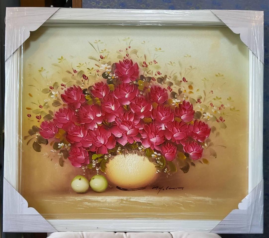 김미열 서양화가 장미꽃유화그림