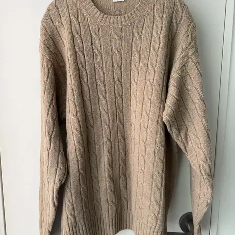 빔즈 BEAMS 케이블 니트 L