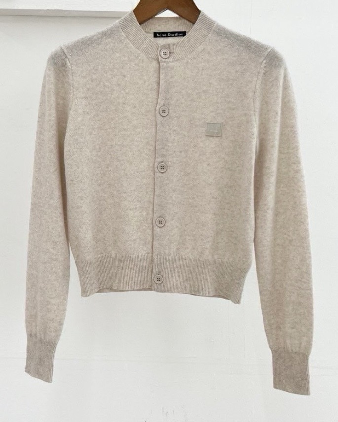 아크네스튜디오 페이스패치 울라운드 가디건