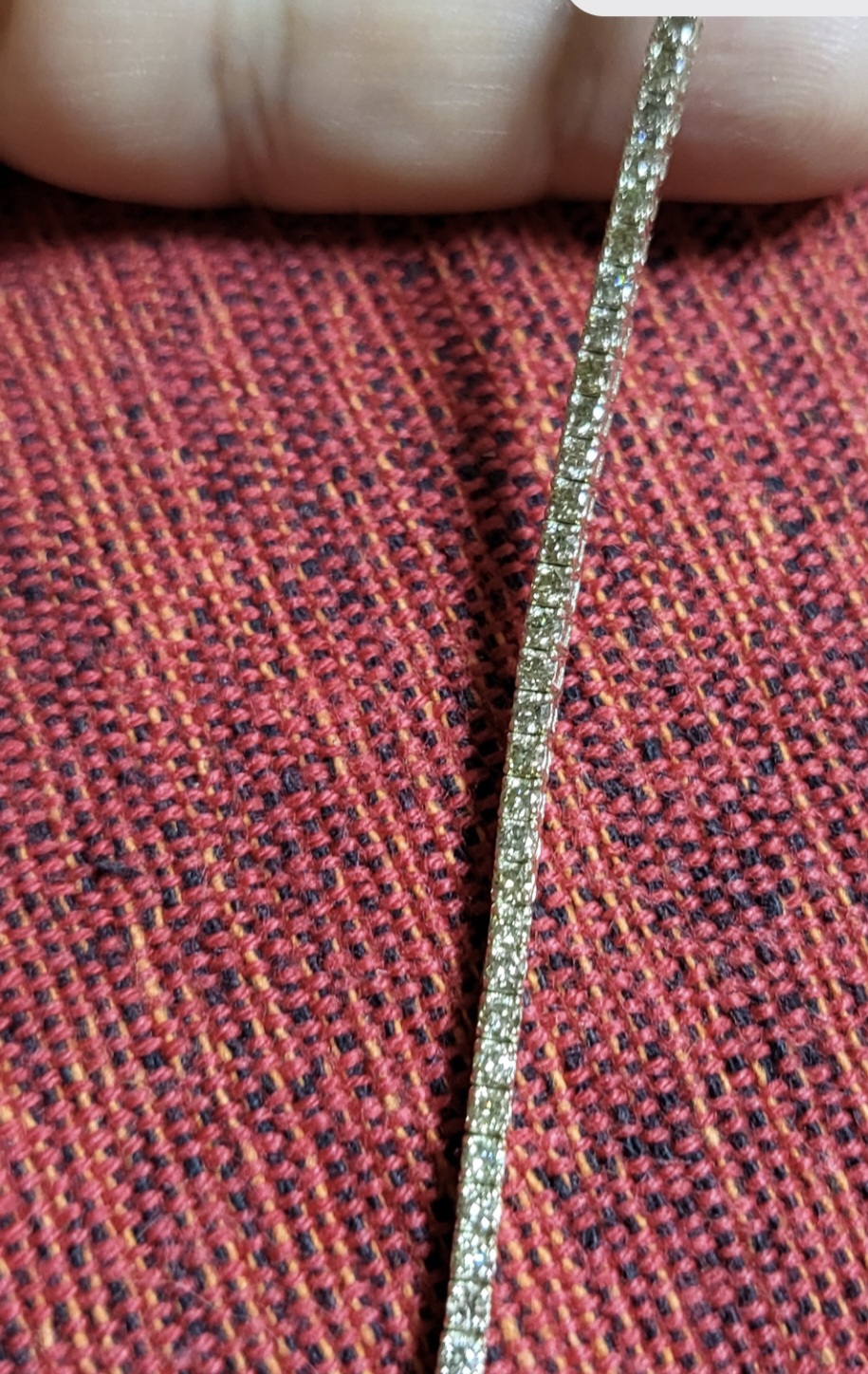 18k 리얼화이트 꼬냑다야몬드테니스팔찌