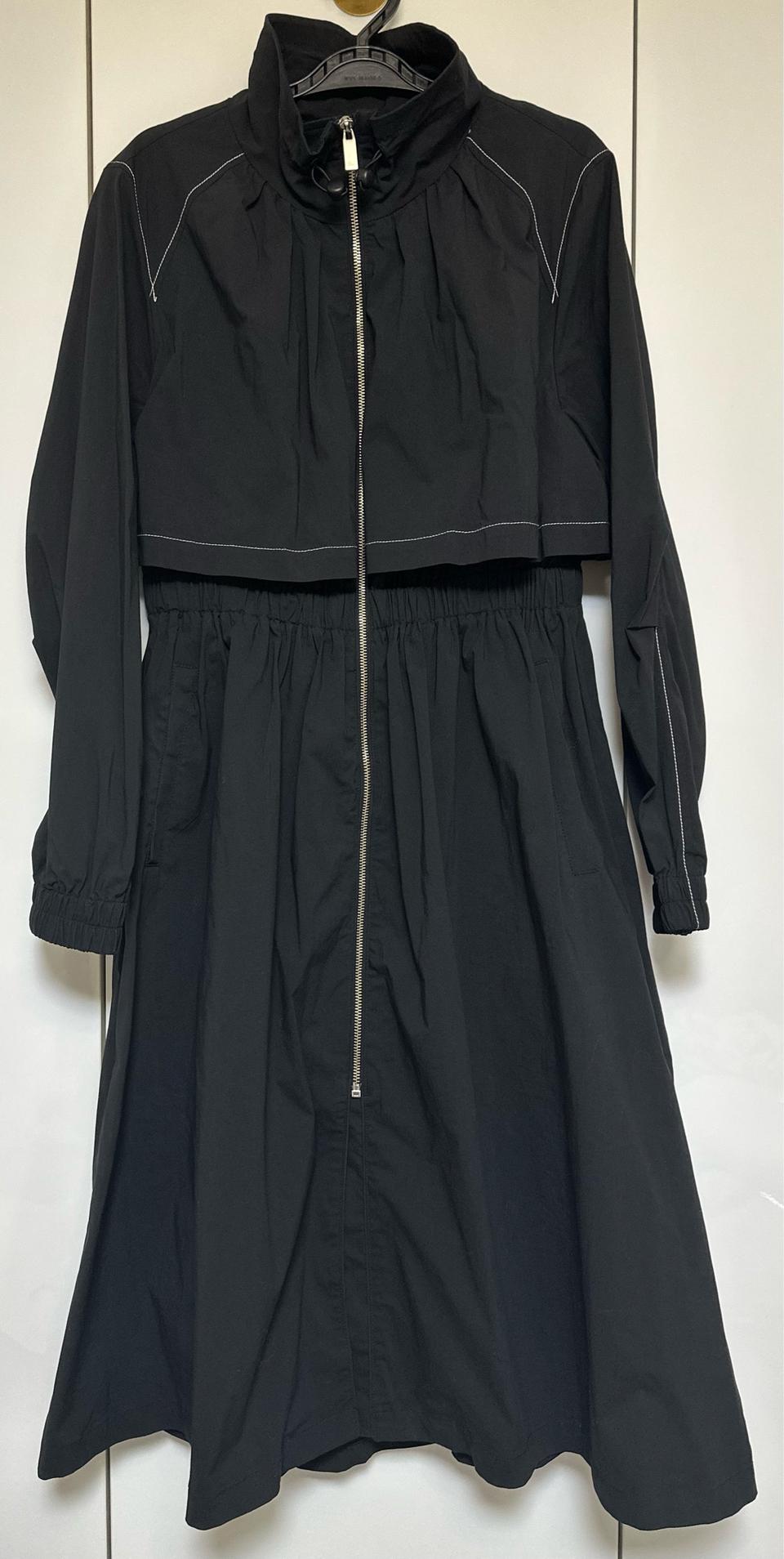 에고이스트블랙 롱 야상 점퍼 스타일 코트 원피스핏