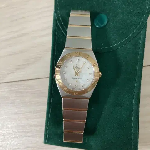 오메가 컨스텔레이션 콤비 다이아 여성시계