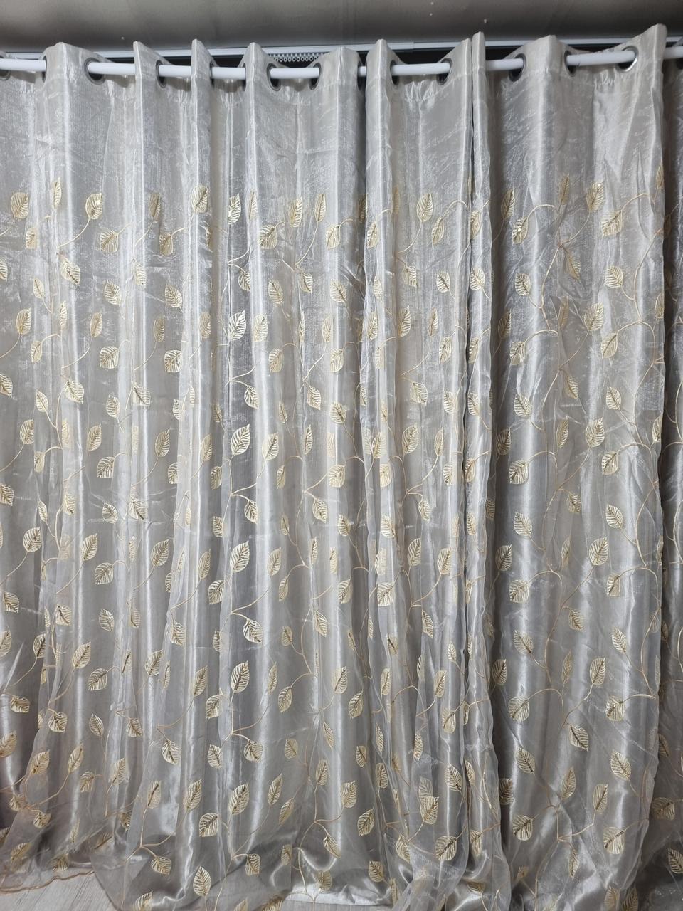 대형금색자수낙엽암막커튼