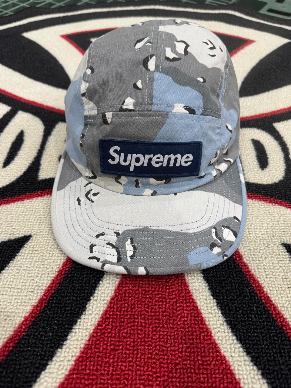 슈프림 밀리터리 캠프 캡 블루 초코칩 카모 20SS