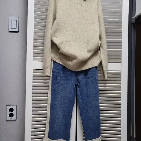 LeeSense  홀가먼트 후드 니트