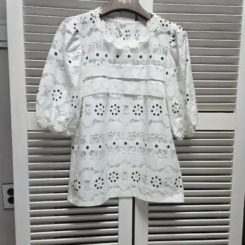 린넨혼방 블라우스