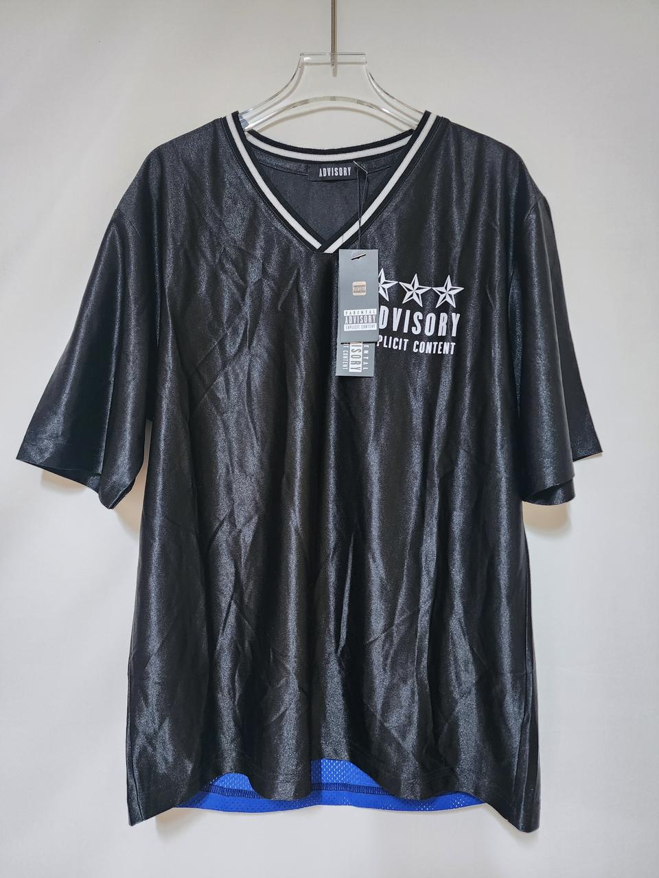 어드바이저리 메쉬 배색 반팔티