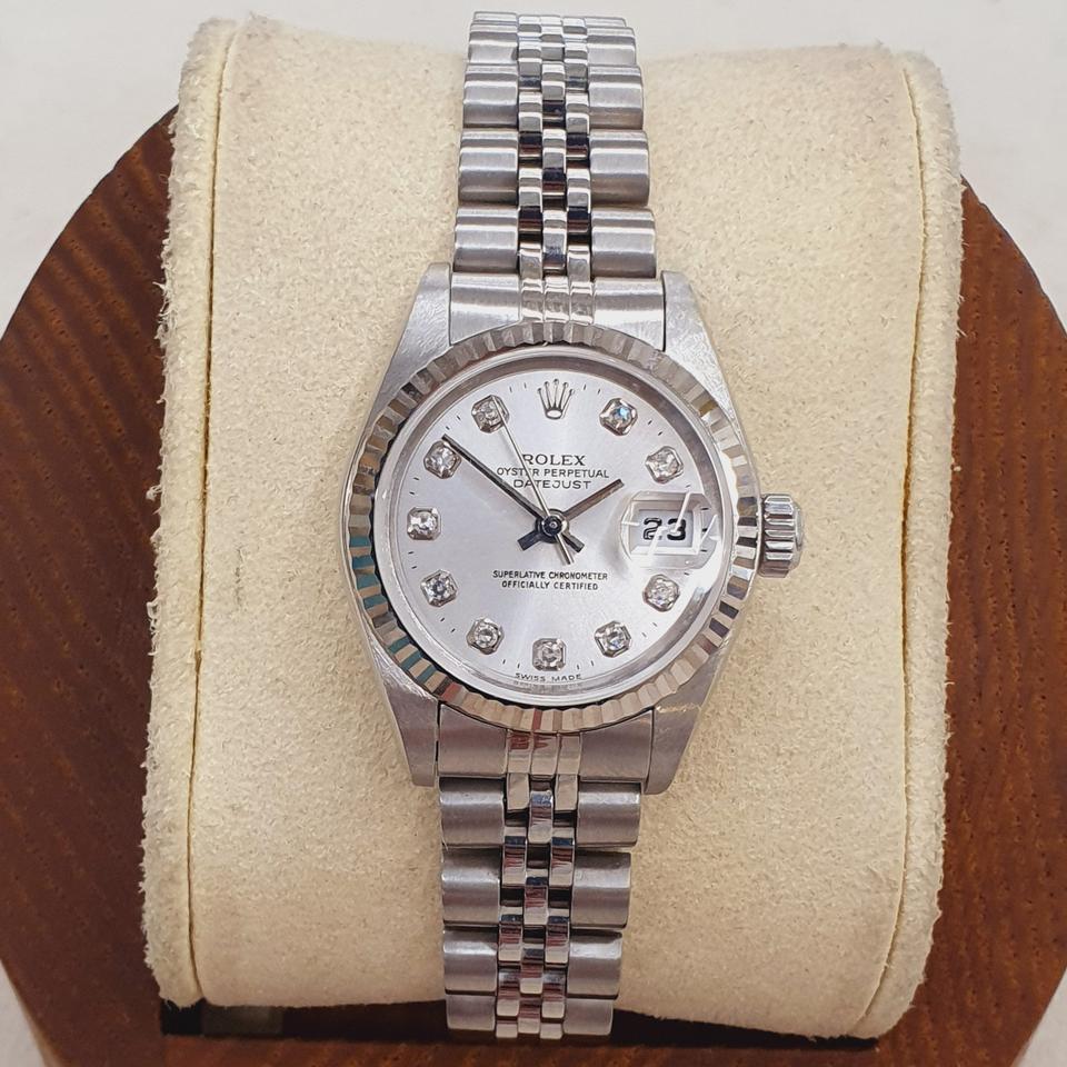 롤렉스 여성용 데이저스트 79174 실버 텐포인트 쥬빌레 오토매틱