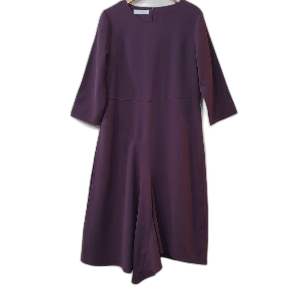 버건디 플레어 원피스  66