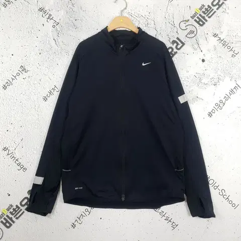 나이키 NIKE 스우시 드라이핏 기모 져지 자켓 블랙 3100020