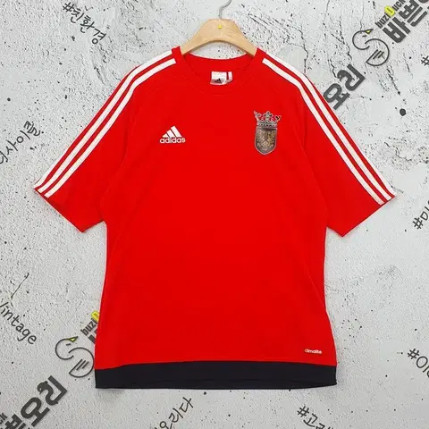 아디다스 ADIDAS 유니폼 반팔 티 레드 XL 1000348