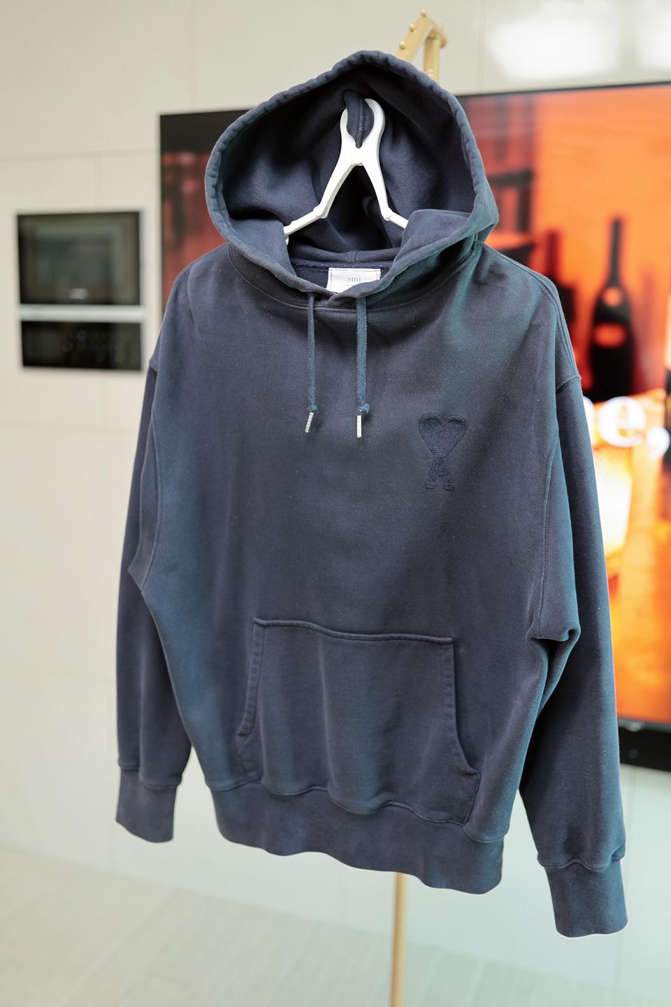 아미(AMI) 하트로고 자수 후드티L~XL