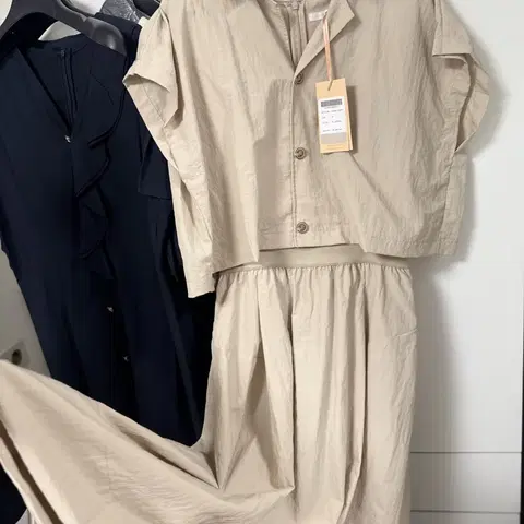 택새상품_30만원] 올리브데올리브 단종 셔츠 반팔원피스 셋업투피스세트