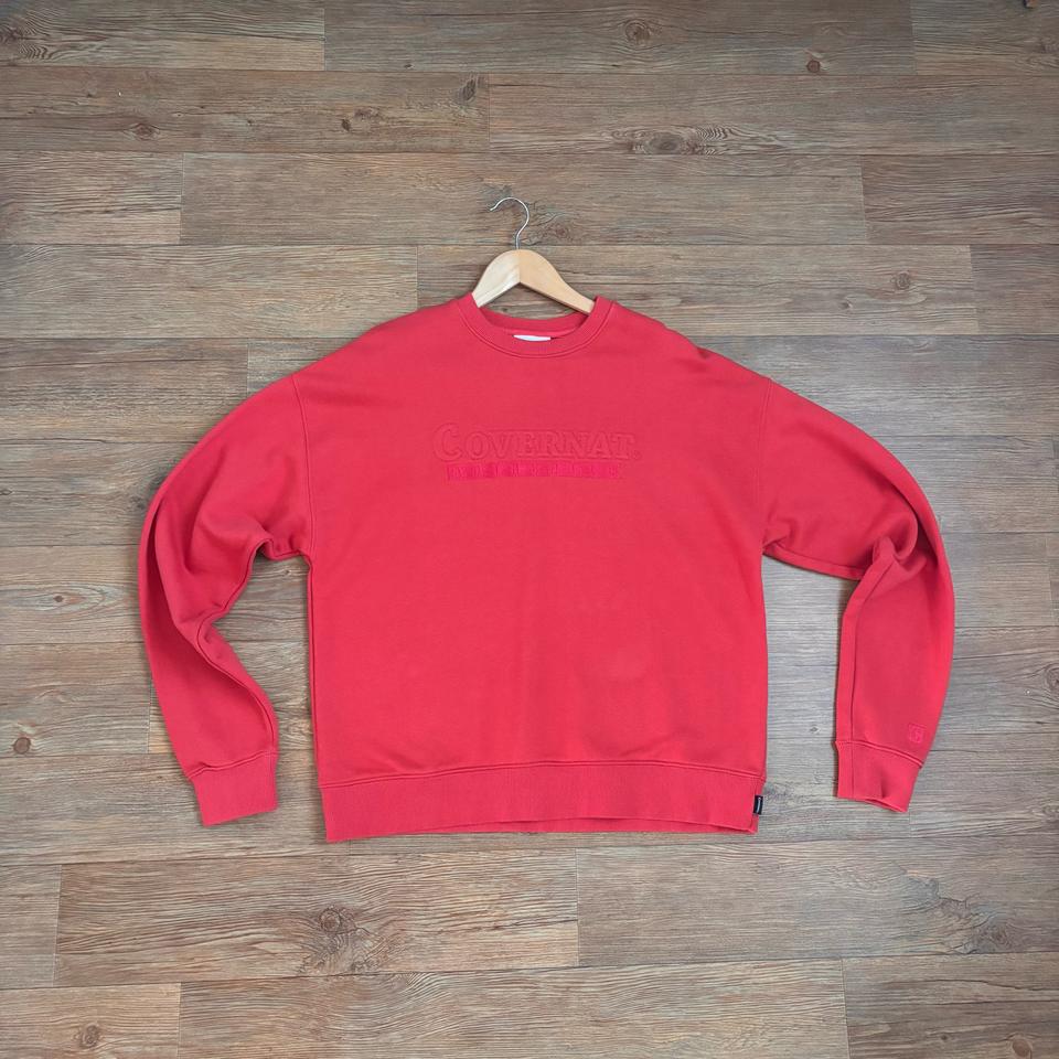 커버낫 맨투맨 티셔츠 박스핏 M 빈티지 핑크