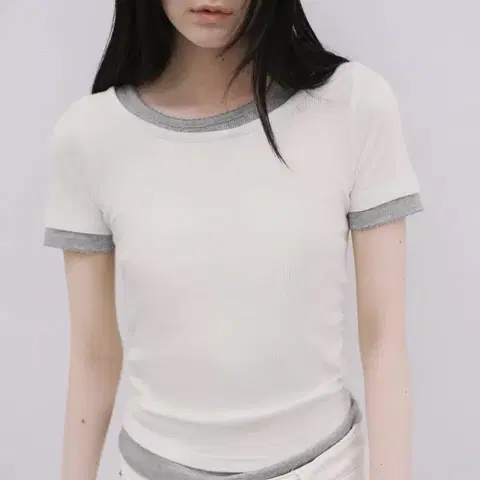 zara 자라 주름 더블 리브 티셔츠 새상품