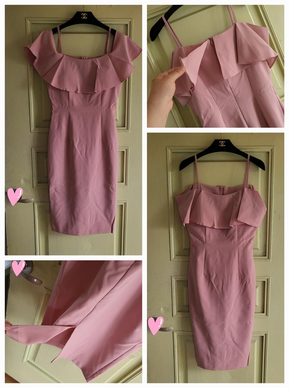 새상품 고급 사방 스판 원피스 인디 핑크 M