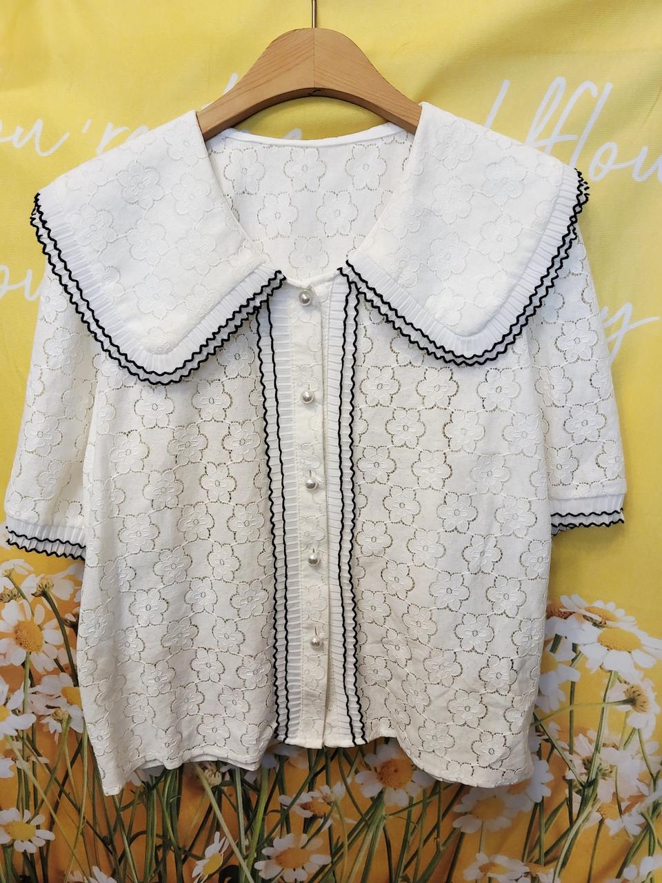 IFNE 레이스 블라우스 F