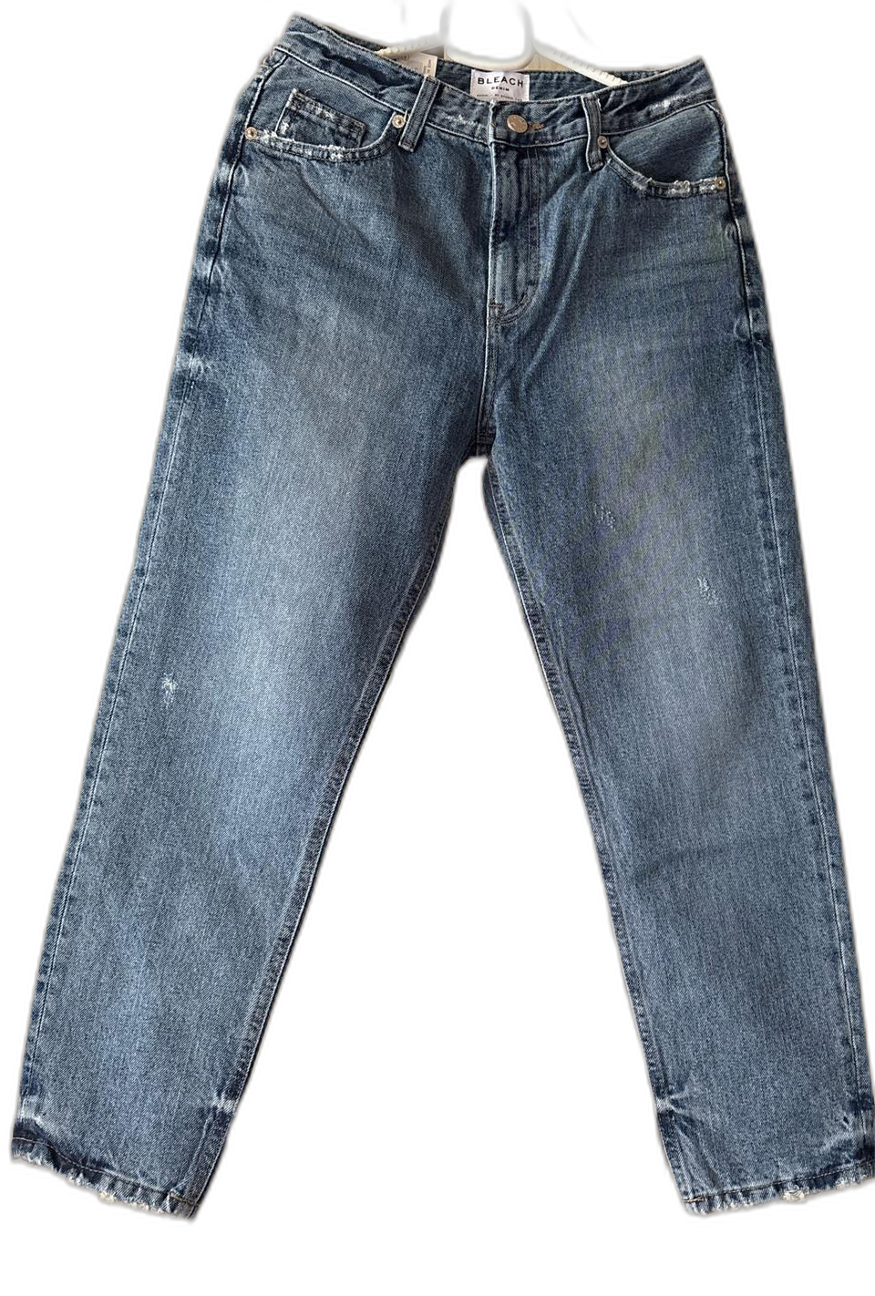 여성 배기 청바지