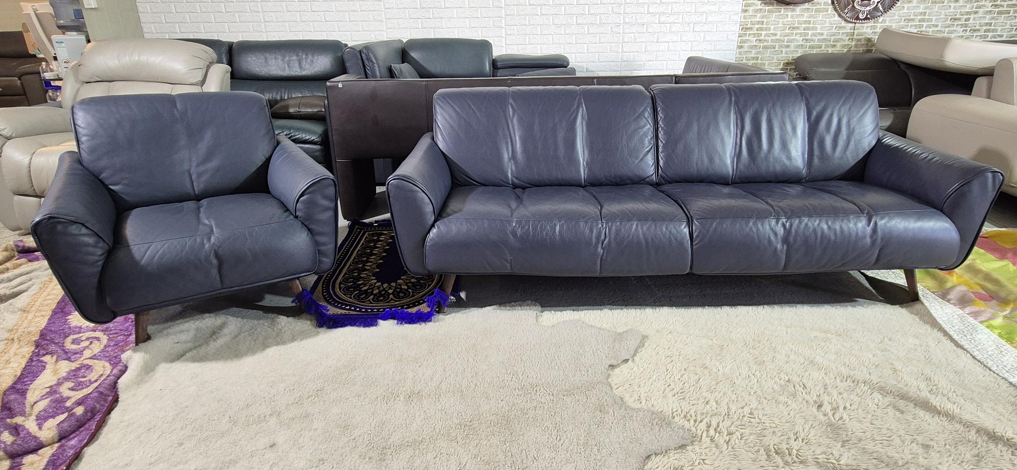 나뚜찌에디션 토비아 이태리 천연 전체가죽 3인+1인 소파쇼파세트