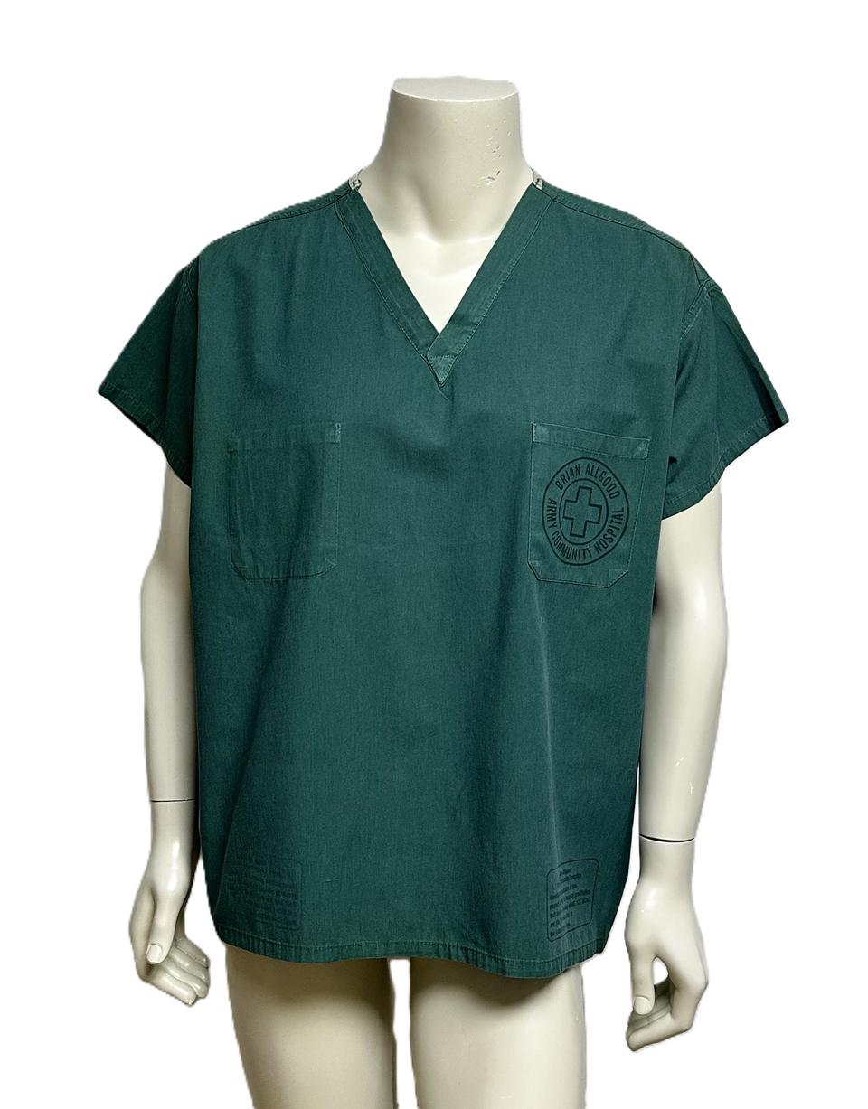 ⭐미국 미군 수술복 간호사 군의관 브이넥 반팔 티셔츠 (XL)⭐