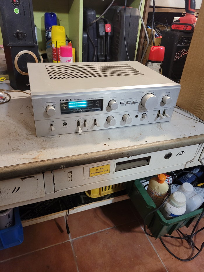 점검 완료된 인켈 AD970F 인티 앰프/주의 사항