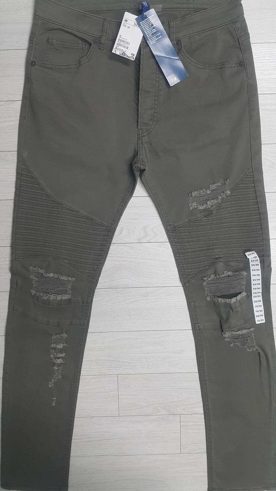 DIVIDED 수입면바지(사방스판) 33인치(No.629)새상품!