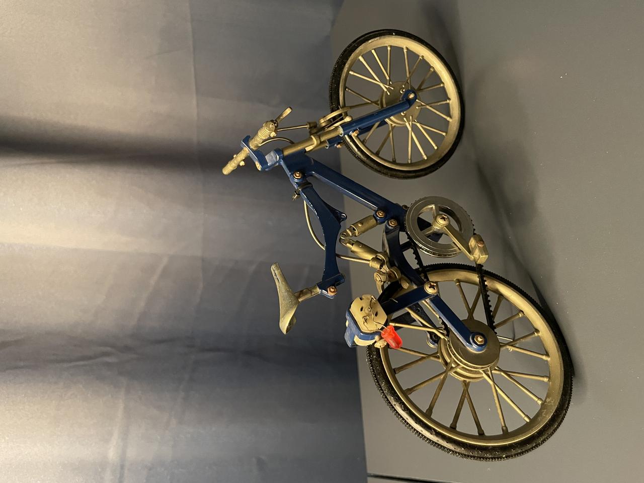 블루색상 산악자전거 미니어처 모형 (인테리어 소품)