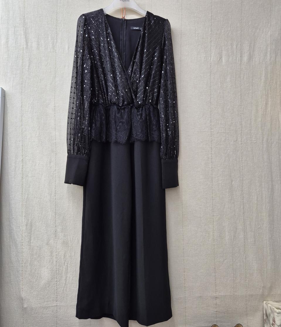 KIWE 시스루레이스와이드점프수트