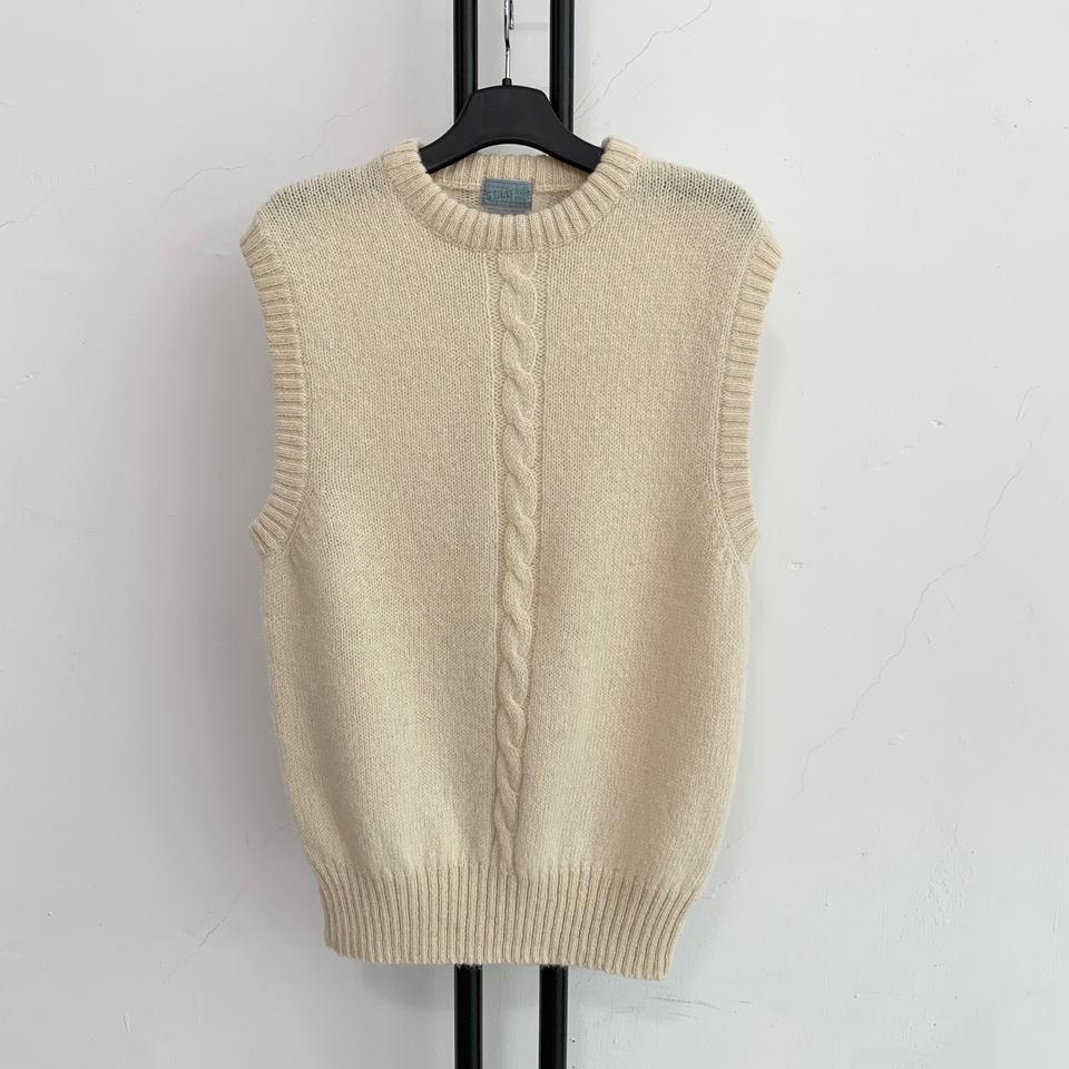 정품 스트래터지 STRATEGY 민소매 아이보리 여성 니트