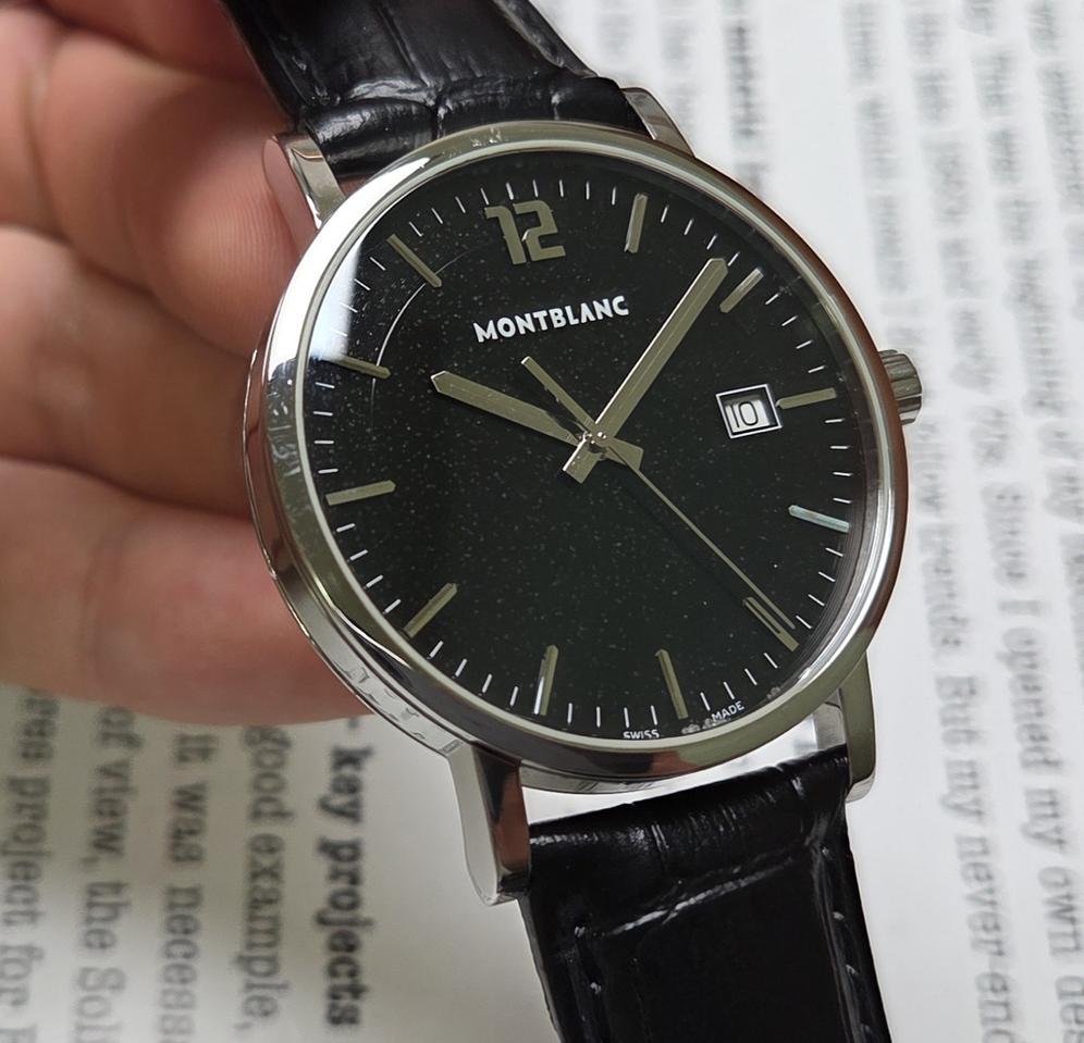 빈티지 몽블랑 스타 클래시크 서밋 블랙다이얼 쿼츠 드레스워치