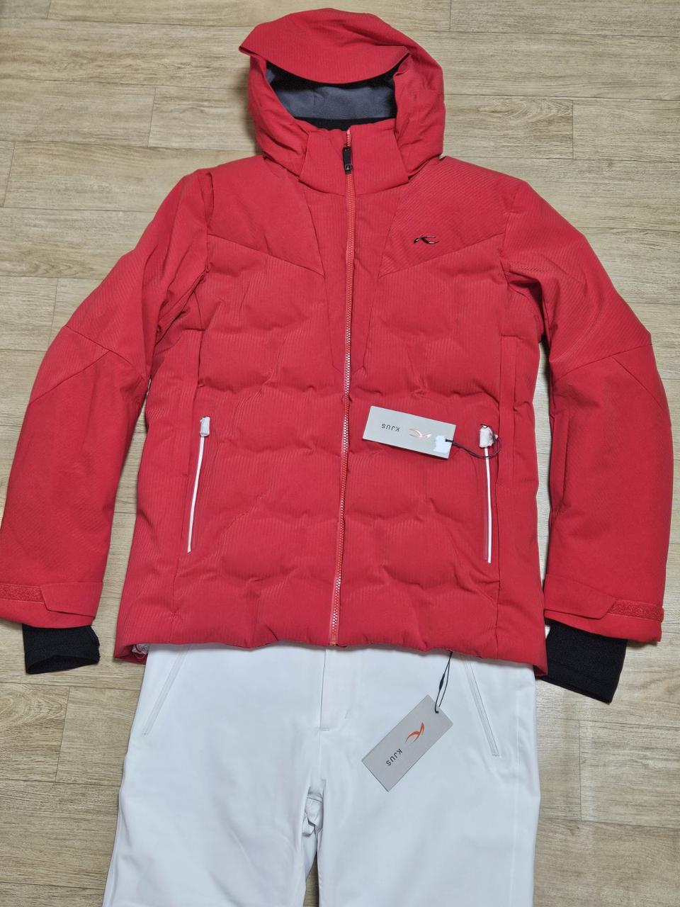 스위스 명품 KJUS 쉬스 남성 다운 스키복 상하의 세트