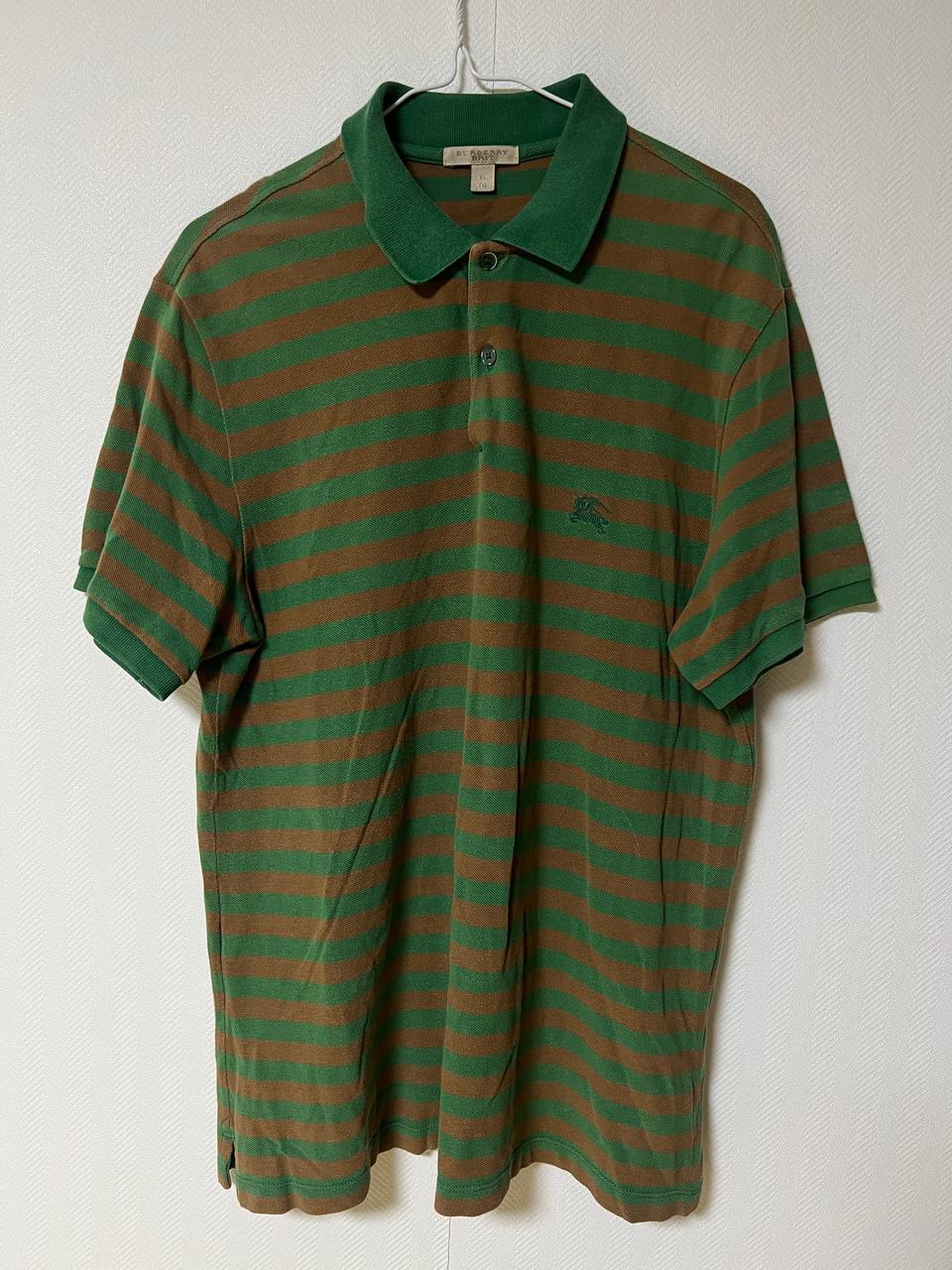버버리 브릿 스트라이프 카라티 xl